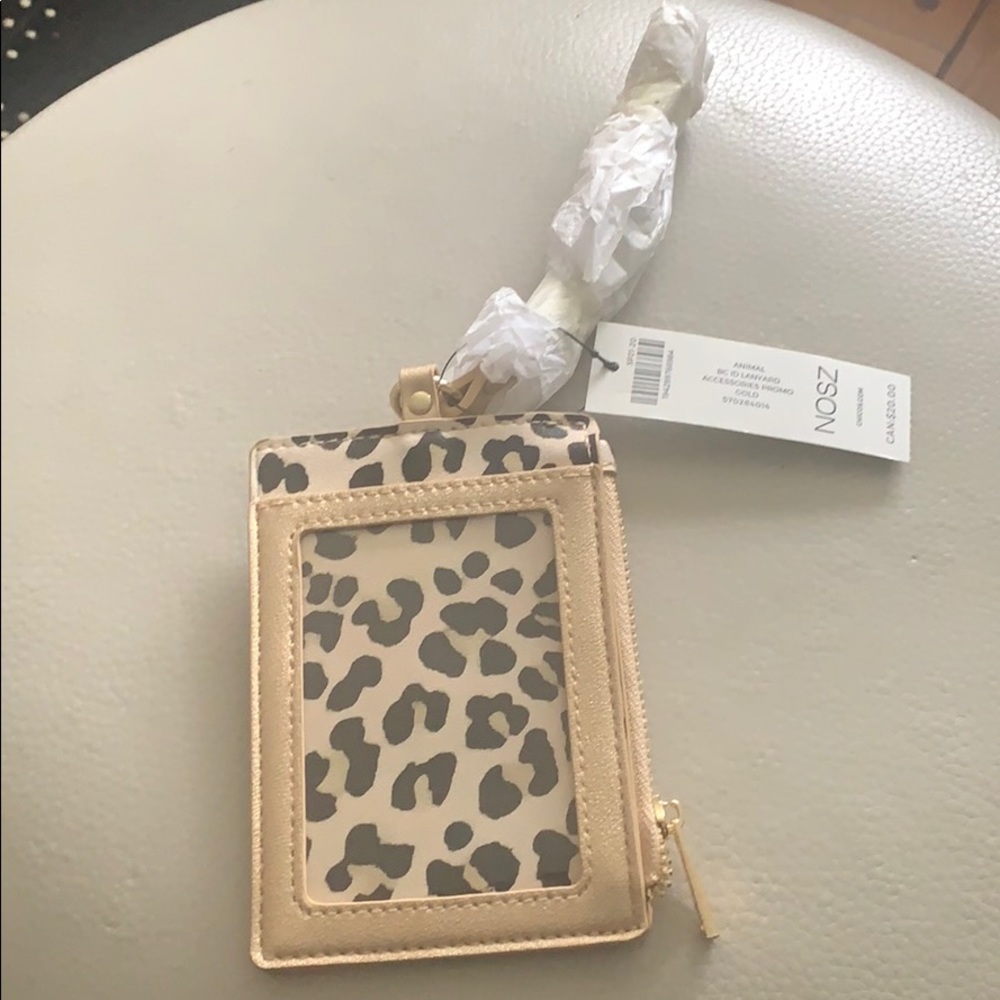 Animal print lanyard